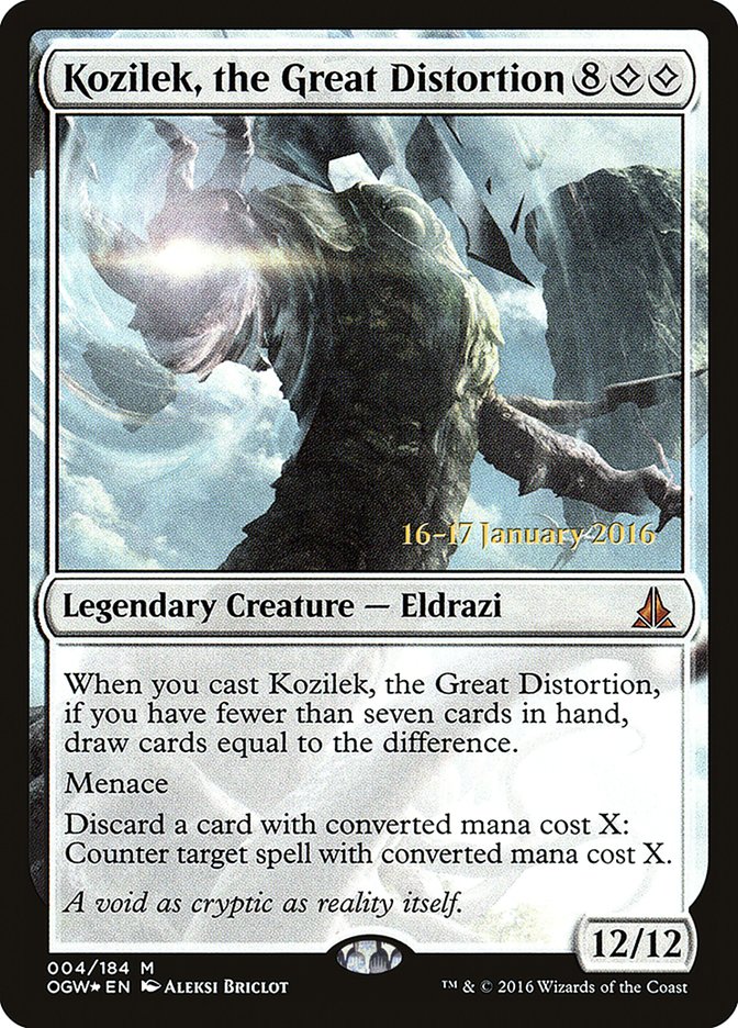Kozilek, the Great Distortion [Oath of the Gatewatch Prerelease Promos]