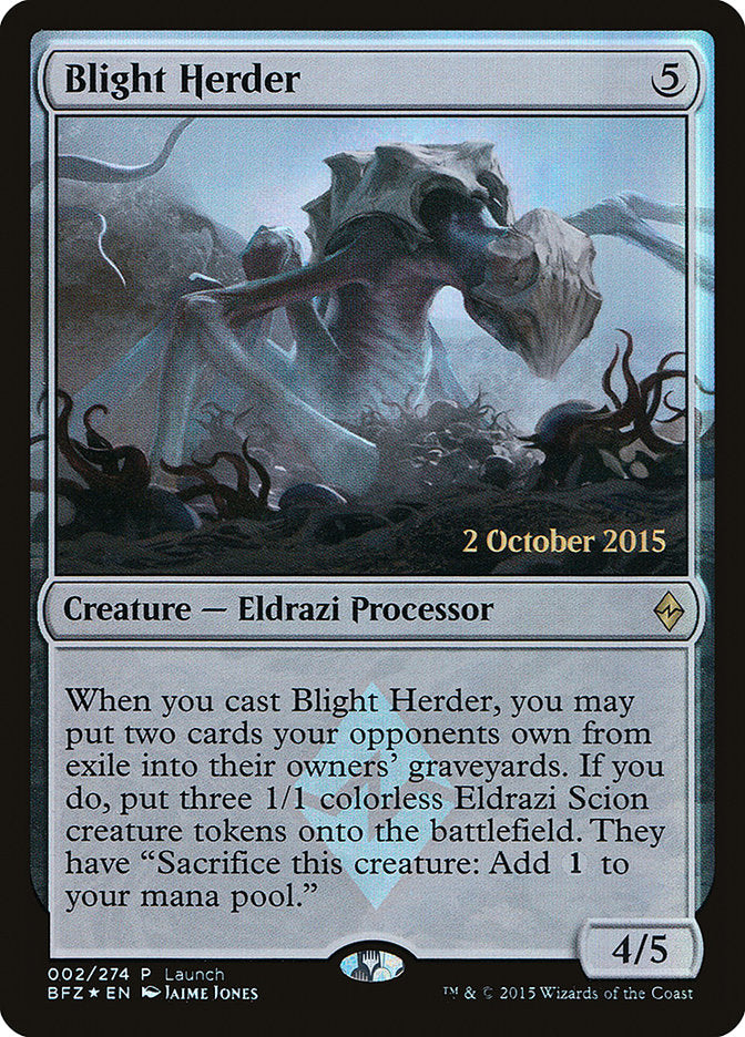Blight Herder (Launch) [Battle for Zendikar Promos]