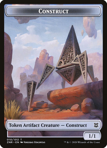 Cat // Construct Double-Sided Token [Zendikar Rising Tokens]