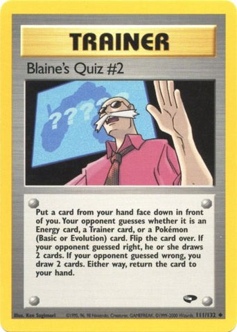 Blaine's Quiz #2 (111/132) [Gym Challenge Unlimited]