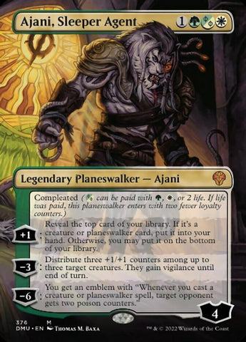 Ajani, Sleeper Agent (Borderless) (376) [Dominaria United]