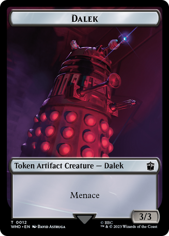Dalek // Treasure (0031) Double-Sided Token [Doctor Who Tokens]