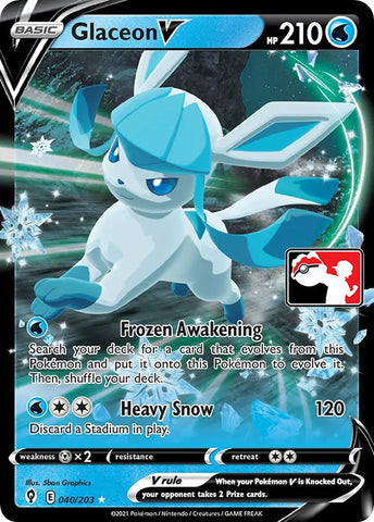 Glaceon V (040/203) [Prize Pack Series One]