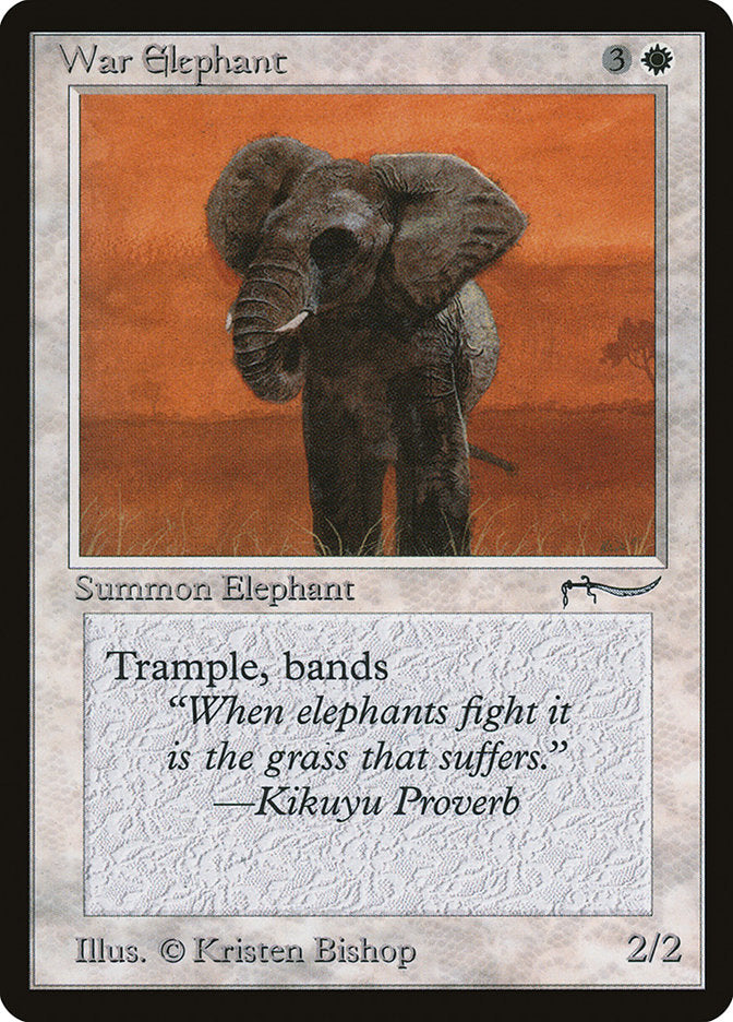 War Elephant (Dark Mana Cost) [Arabian Nights]