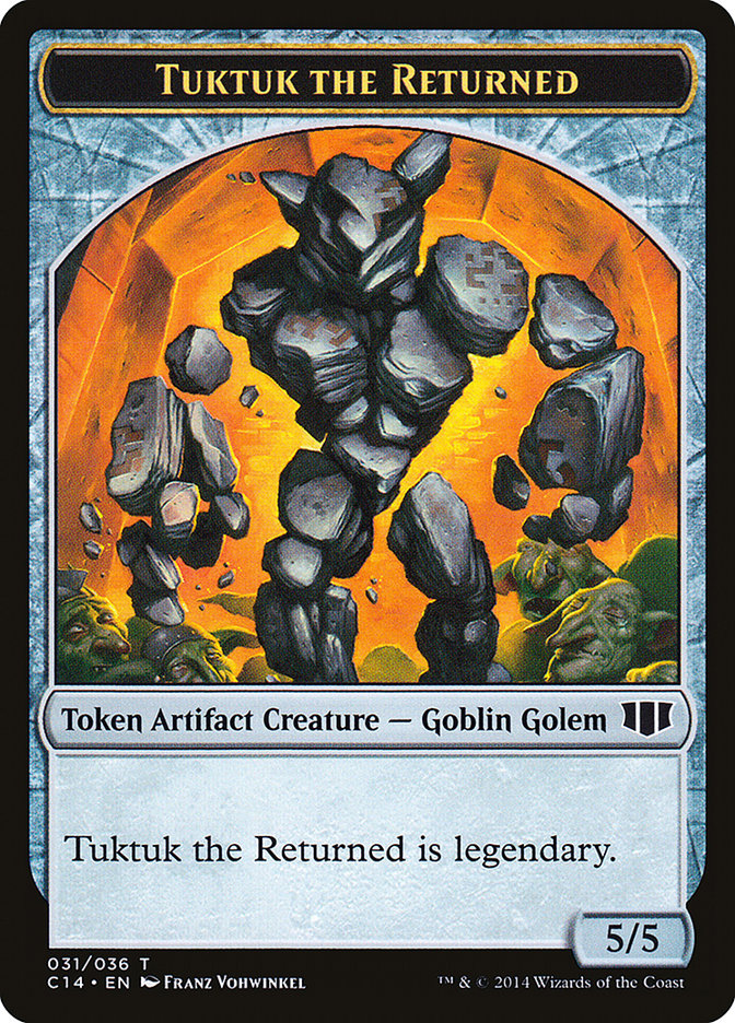 Daretti, Scrap Savant Emblem // Tuktuk the Returned Double-Sided Token [Commander 2014 Tokens]