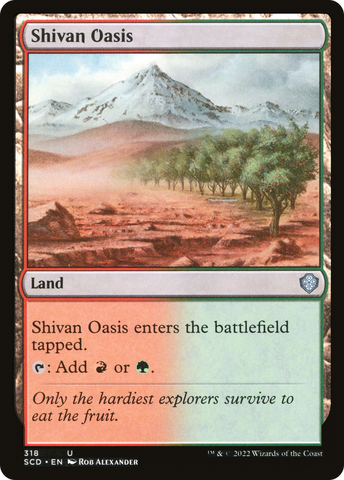 Shivan Oasis [Starter Commander Decks]