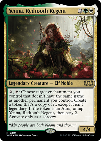 Yenna, Redtooth Regent [Wilds of Eldraine Prerelease Promos]