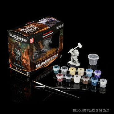 Unpainted D&D Miniature:  Enlarged Duergar Paint Night Kit