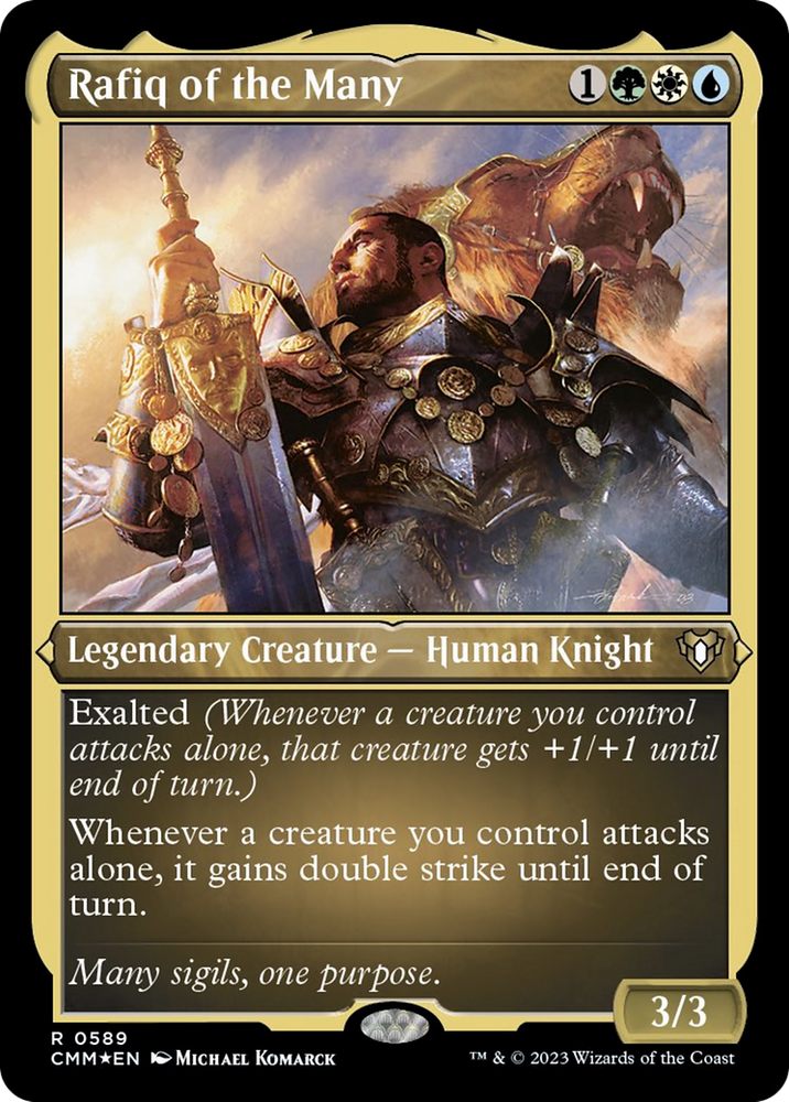 Rafiq of the Many (Foil Etched) [Commander Masters]