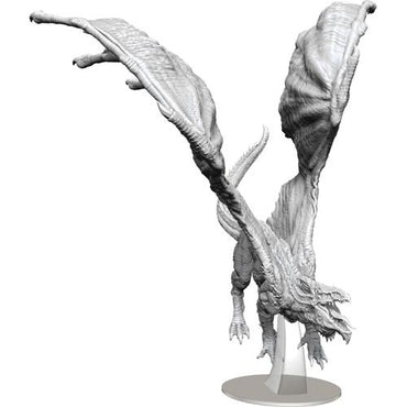 Unpainted D&D Miniature: Adult White Dragon