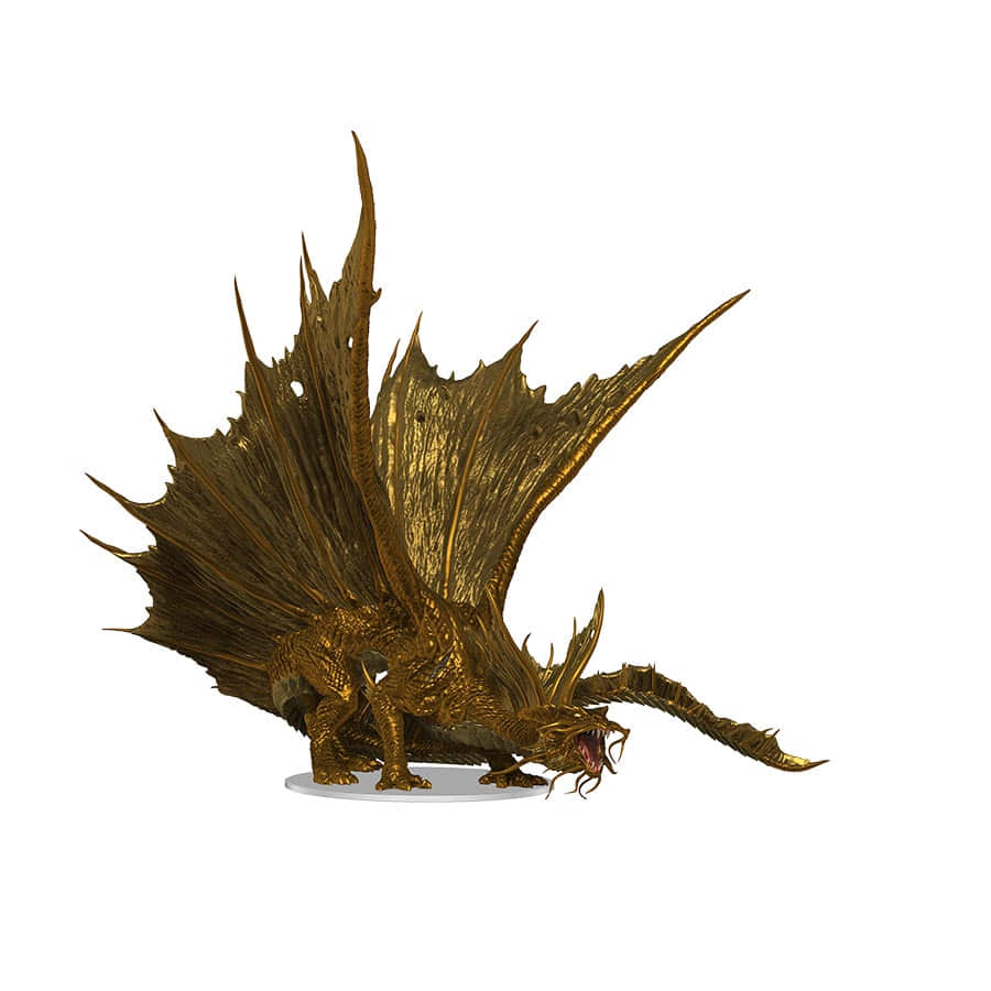 Premium D&D Miniature: Adult Gold Dragon