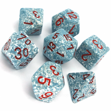 7CT SPECKLED POLY AIR DICE SET