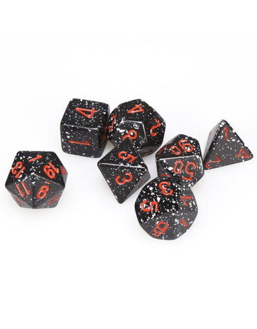 7CT SPECKLED POLY SPACE DICE SET
