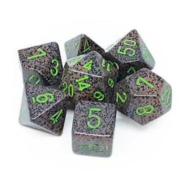 7CT SPECKLED POLY EARTH DICE SET