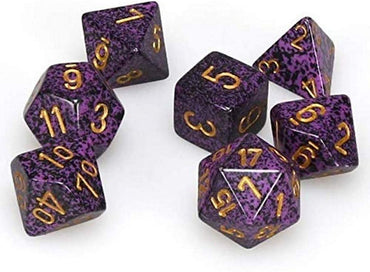 7CT SPECKLED POLY HURRICANE DICE SET