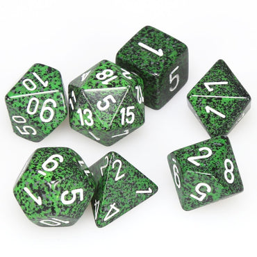 7CT SPECKLED POLY RECON DICE SET