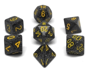 7CT SPECKLED POLY URBAN CAMO DICE SET