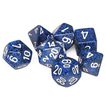 7CT SPECKLED POLY STEALTH DICE SET