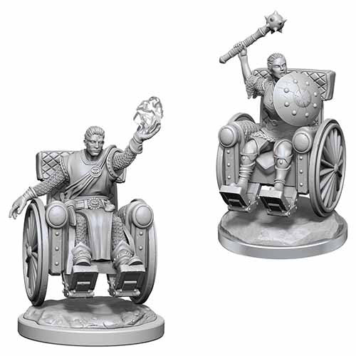 Unpainted D&D Miniature: Human Clerics