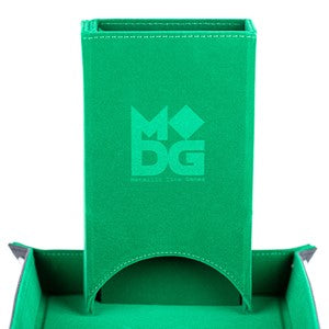 Velvet Fold Up Dice Tower: Green