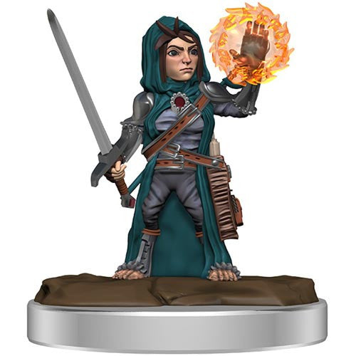 Prepainted Premium Pathfinder Battles Miniature: Female Halfling Cleric