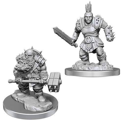 Unpainted D&D Miniature: Duergar Fighters