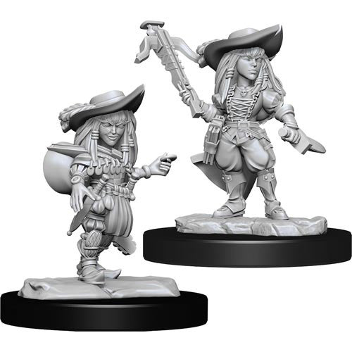 Unpainted Pathfinder Battles Miniature: Female Gnome Bard