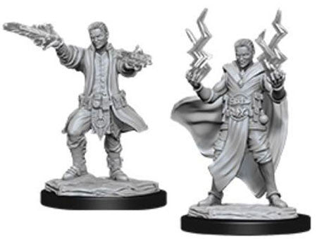 Unpainted D&D Miniature: Human Sorcerer