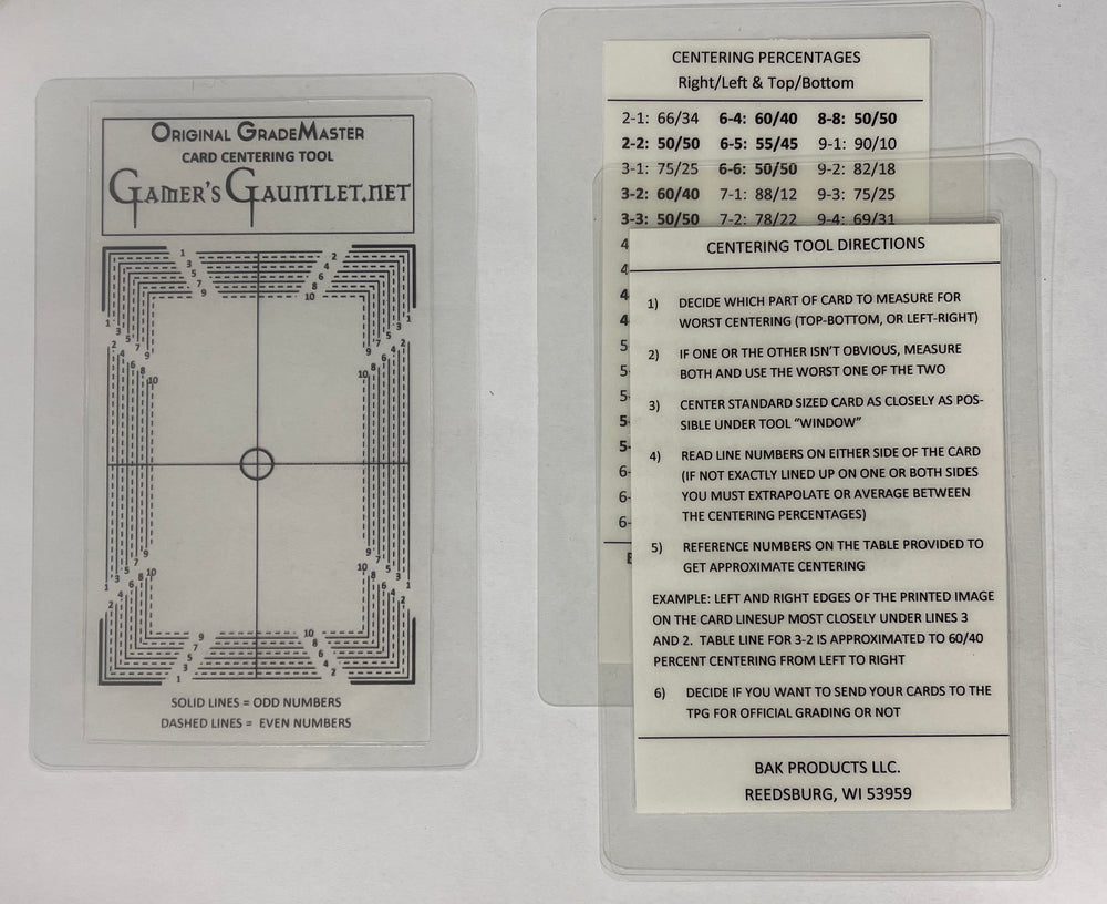 Odyssey GradeMaster Card Grading / Centering Tool - $13.99