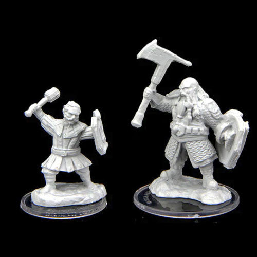 Unpainted Critical Role: Kymal Militia Brawler & Jorenn Militia Holy Axeman
