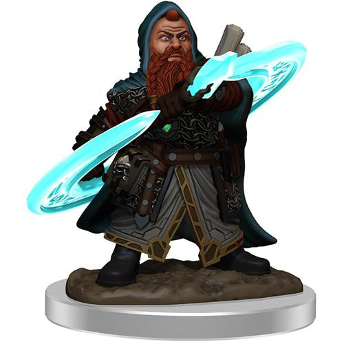 Prepainted Premium Pathfinder Battles Miniature: Male Dwarf Sorcerer