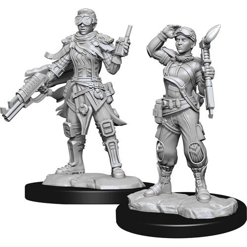 Unpainted Starfinder Battles Miniature: Human Mechanic