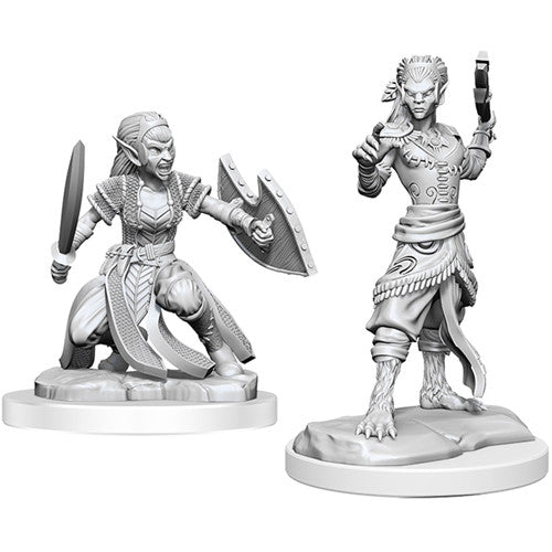 Unpainted D&D Miniature: Shifter Fighter