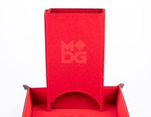 Velvet Fold Up Dice Tower: Red