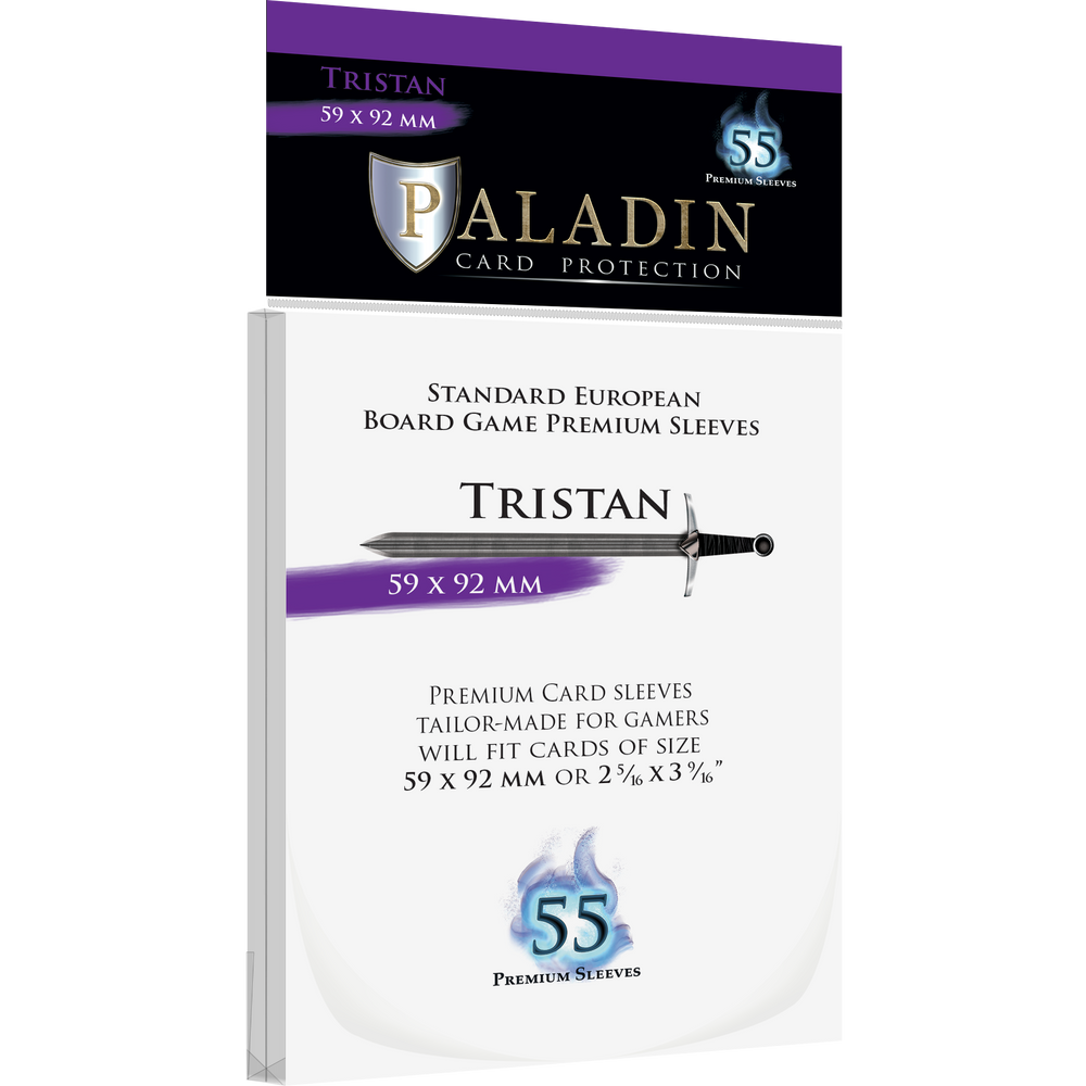 Paladin "Tristan" Standard European Board Game Sleeves 59 x 92 mm