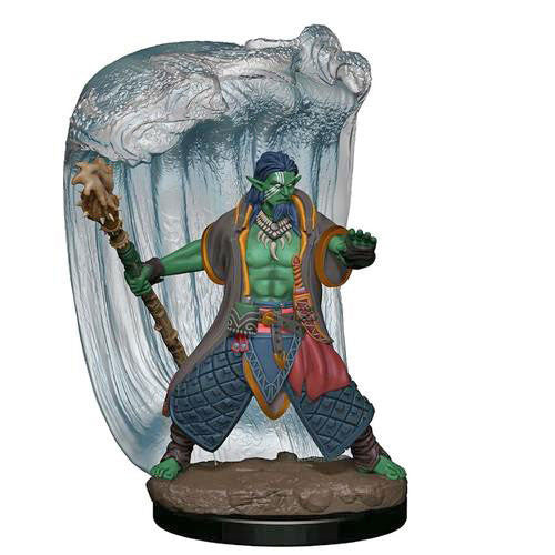 Prepainted Premium D&D Miniature: Water Genasi Druid