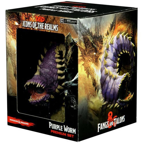 Prepainted Premium D&D Miniature: Purple Worm