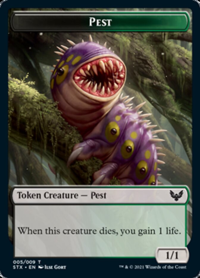 Food // Pest Double-Sided Token [Commander 2021 Tokens]