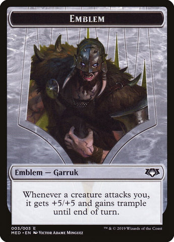 Garruk, Apex Predator Emblem [Mythic Edition Tokens]