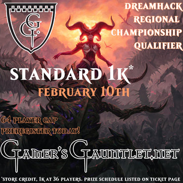 Standard DreamHack Regional Qualifier R6 ticket - Feb 10 2024