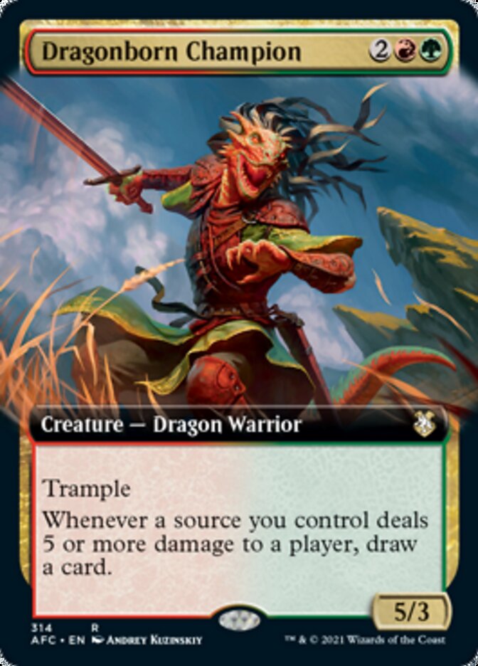 Dragonborn Champion (Extended Art) [Dungeons & Dragons: Adventures in