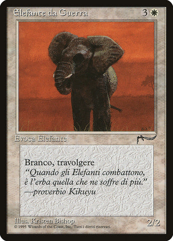 War Elephant (Italian) - "Elefante da Guerra" [Rinascimento]