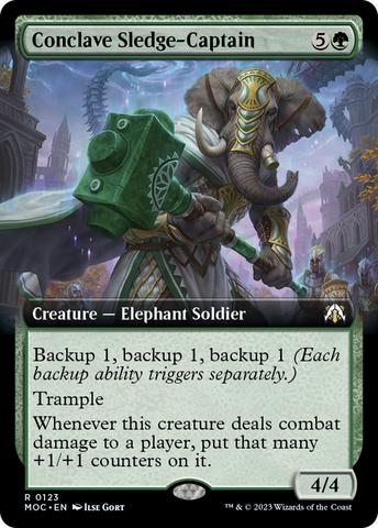 Conclave Sledge-Captain (Extended Art) [March of the Machine Commander]