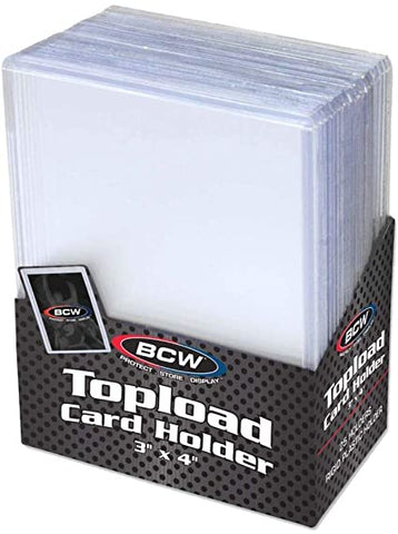 BCW 3" x 4" Top Loaders 25 Count