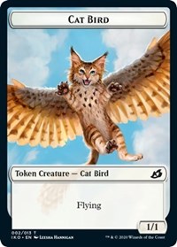 Cat Bird // Human Soldier (003) Double-Sided Token [Ikoria: Lair of Behemoths Tokens]