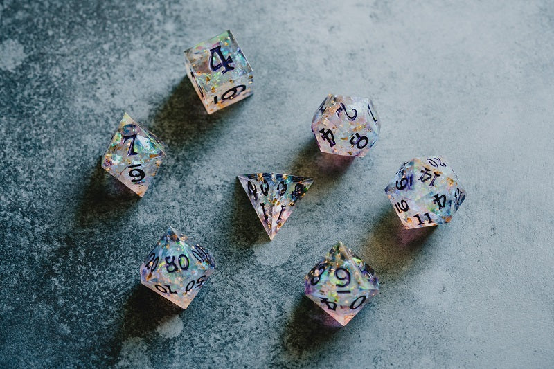 Celestial Shard Sharp Edge RPG Dice Set