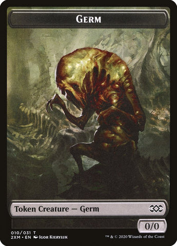 Clue // Germ Double-Sided Token [Double Masters Tokens]