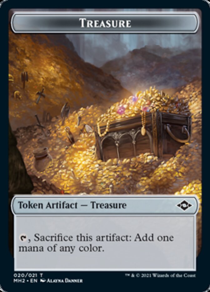 Treasure Token (20) [Modern Horizons 2 Tokens]
