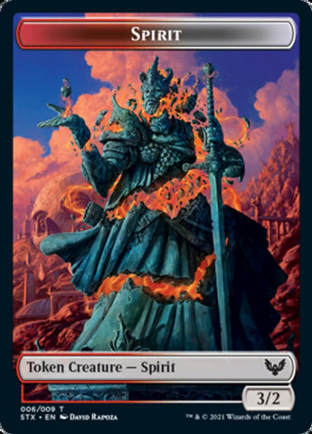 Spirit // Pest Double-Sided Token [Strixhaven: School of Mages Tokens]