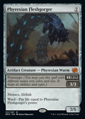 Phyrexian Fleshgorger (Promo Pack) [The Brothers' War Promos]